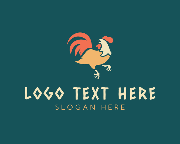 Fowl - Poultry Fowl Rooster logo design