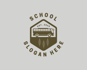 School Bus Badge logo design