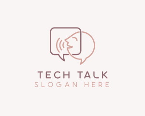 Chat Talk Teletherapy logo design