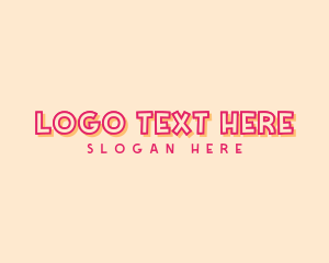 Vlogger - Retro Playful Pop Art logo design
