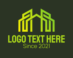 Green - Housing Property Development logo design