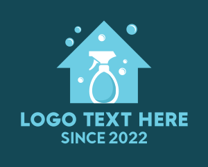 Disinfection - House Sanitation Maintenance logo design