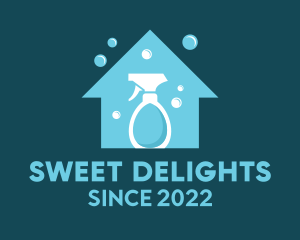 House Cleaning - House Sanitation Maintenance logo design