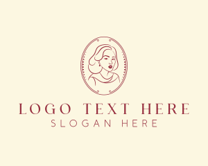 Cloche Hat - Stylish Woman Fashion logo design