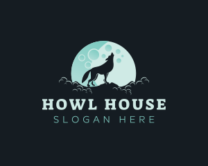 Howl - Wolf Beast Howling logo design