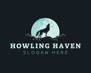 Howling - Wolf Beast Howling logo design