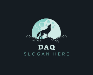 Dog - Wolf Beast Howling logo design