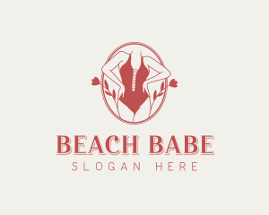 Bikini - Floral Bikini Boutique logo design