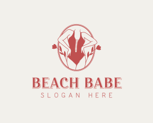 Floral Bikini Boutique logo design