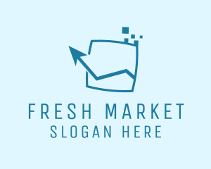 Market - Stock Market Chart logo design