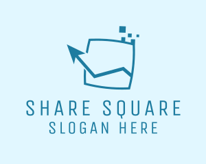 Share - Stock Market Chart logo design