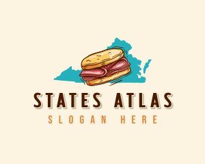 Virginia Sandwich Snacks logo design