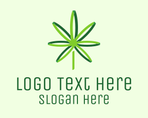 Weed - Green Cannabis Medicine logo design
