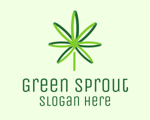 Green Cannabis Medicine logo design