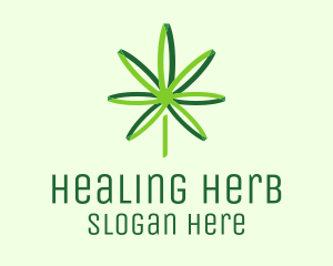 Green Cannabis Medicine logo design