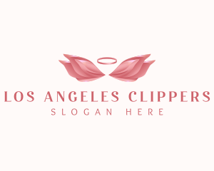 Angel Halo Wings logo design