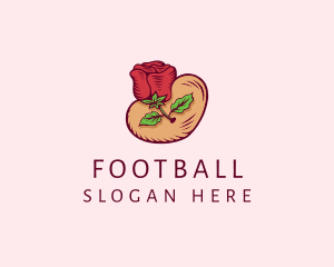 Valentine - Valentine Heart Rose logo design