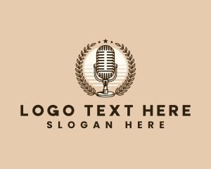 Singer - Entertainment Streaming Podcast logo design
