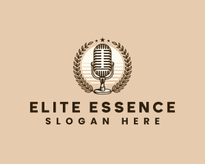 Singer - Entertainment Streaming Podcast logo design