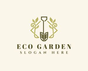 Natural Shovel Gardening logo design