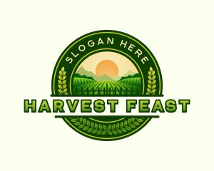 Farm Field Harvest logo design