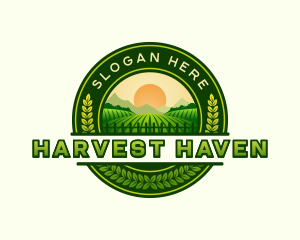 Farm Field Harvest logo design