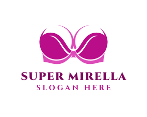 Modeling - Magenta Sexy Bra logo design