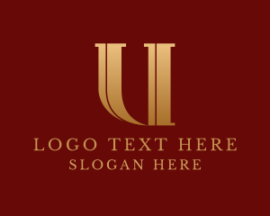 Elegant Upscale Letter U logo design