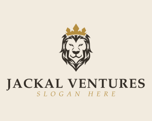 Crown Lion Head logo design