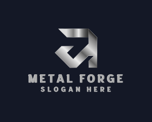 Foundry - Industrial Welding Fabrication Letter A logo design