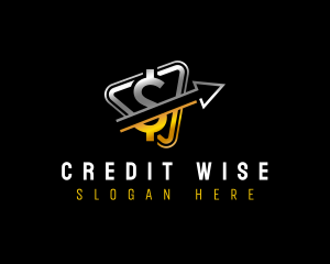 Credit - Money Currency Arrow logo design