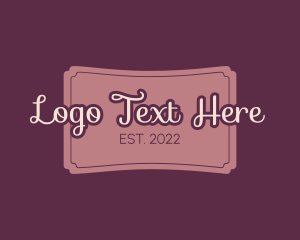 Store - Script Handwriting Signage logo design