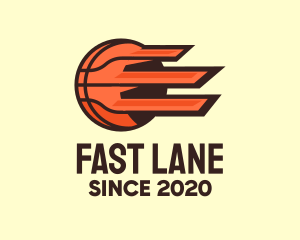 Orange Fast Basketball  logo design