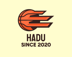 Ball - Orange Fast Basketball logo design