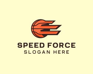 Orange Fast Basketball  logo design