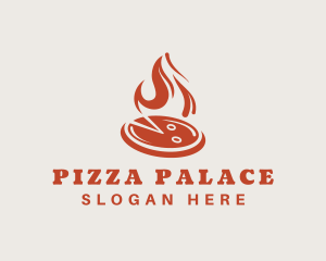 Pizza - Hot Flame Pizza logo design