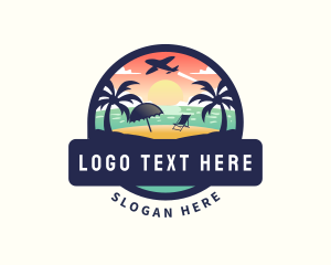 Waves - Vacation Beach Travel logo design