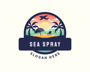 Vacation Beach Travel  logo design