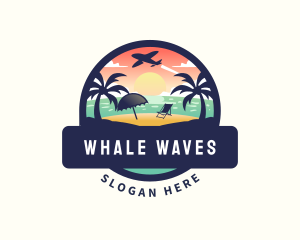 Vacation Beach Travel  logo design