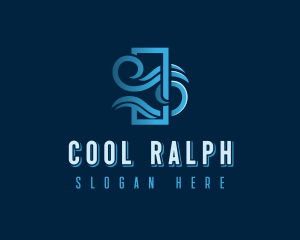 HVAC Cooling Ventilation logo design