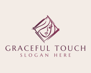 Woman Beauty Salon logo design