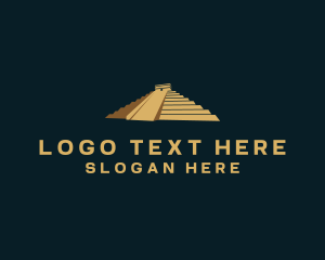 Latin American - Mayan Pyramid Travel logo design