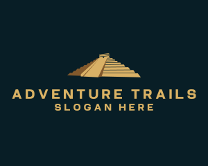 Mayan Pyramid Travel logo design