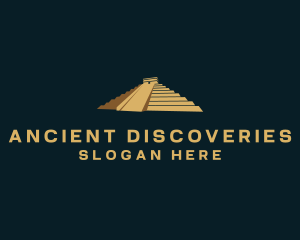 Mayan Pyramid Travel logo design