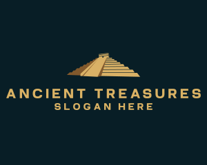 Mayan Pyramid Travel logo design