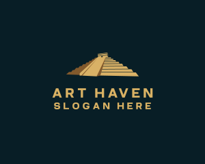 Mayan Pyramid Travel logo design