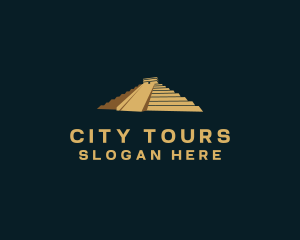 Sightseeing - Mayan Pyramid Travel logo design