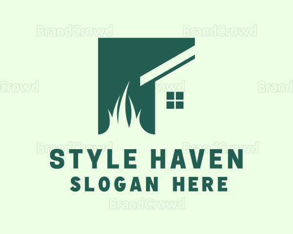 Lawn Grass House Logo