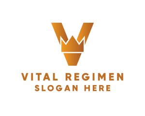 Royal Letter V  logo design