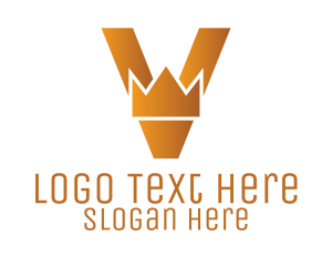 Letter V - Royal Letter V logo design